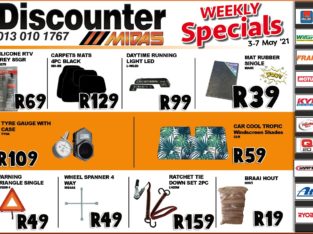 Weekly Specials now on at Discounter Midas!