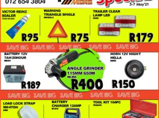 Weekly Specials now on at Wierdapark Midas!