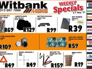 Weekly Specials now on at Midas Witbank!