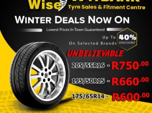 Winter deals now on at Wheel Wise!