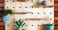 Large wooden decorating pegboard set