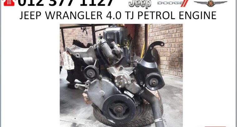 Jeep Wrangler 4.0 TJ petrol engine for sale