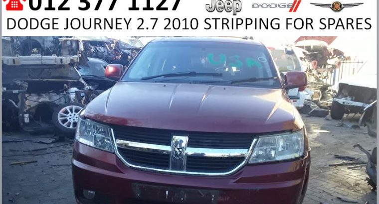 Dodge Journey 2.7 SXT 2010 stripping for spares