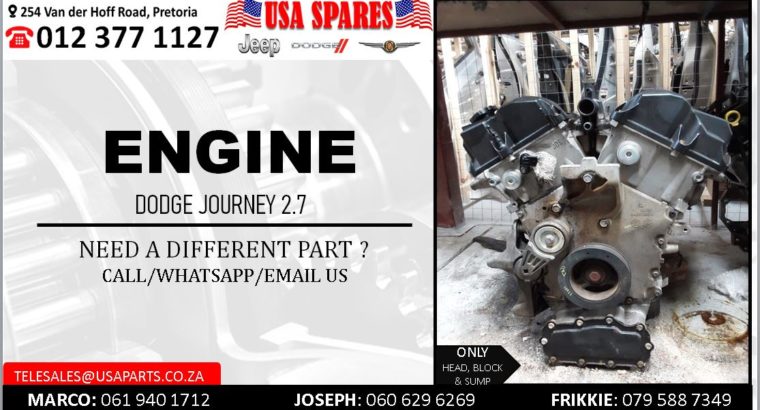 DODGE JOURNEY 2.7 ENGINE FOR SALE