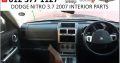Dodge Nitro 3.7 2007 interior spares for sale