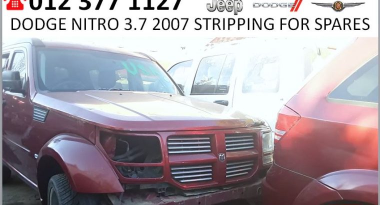 Dodge Nitro 3.7 2007 stripping for spares