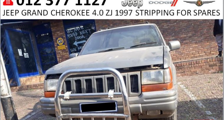 Jeep Grand Cherokee 4.0 ZJ 1997 stripping for spares