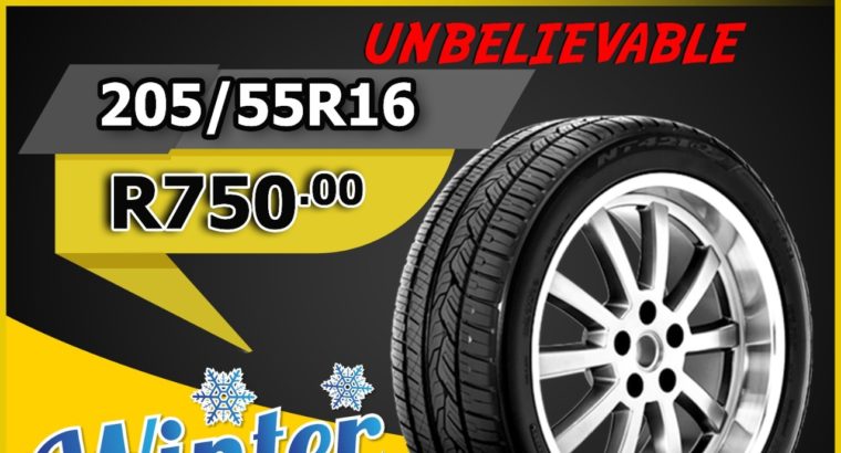 Get 205/55R16 Tyre from ONLY R750!