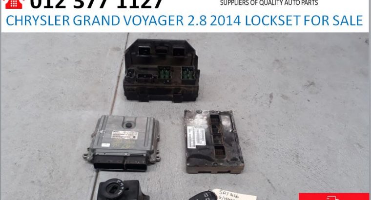 Chrysler Grand Voyager 2.8 2014 lockset for sale