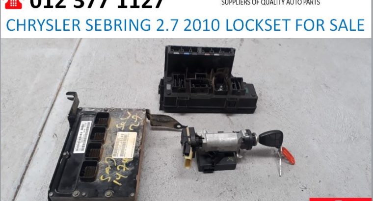 Chrysler Sebring 2.7 2010 lockset for sale