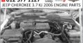 Jeep Cherokee 3.7/2.8 KJ 2002-07 engine parts for sale