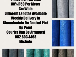 Shade-net for sale R40pm/R50pm/R55pm 0828034468