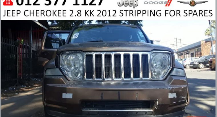 Jeep Cherokee 2.8 KK 2012 stripping for spares