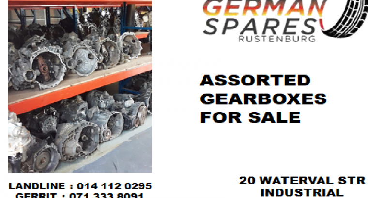 Assorted gearboxes for sale