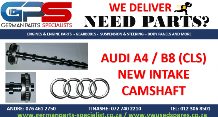 AUDI A4/B8 (CLS) NEW INTAKE CAMSHAFT- REPLACEMENT PARTS / SPARES