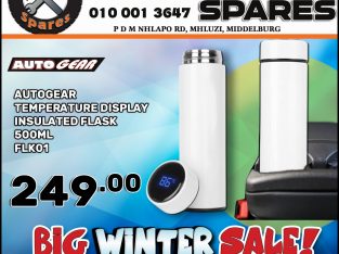 AutoGear Temperature Display Insulated Flask ONLY R249