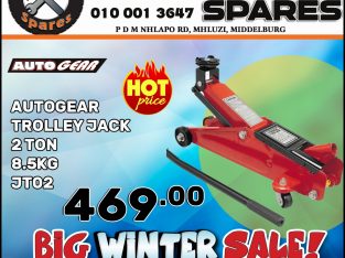 AutoGear Trolley Jack 2 Ton ONLY R469 at Mhluzi Spares!