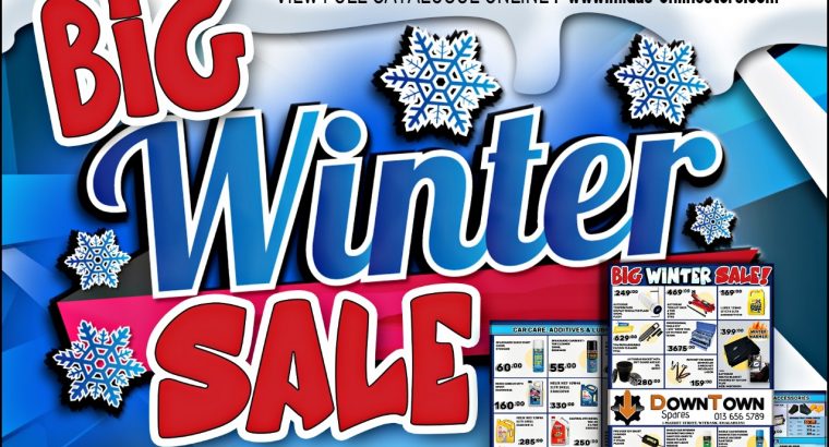 Winter Sale now on at Downtown Spares!