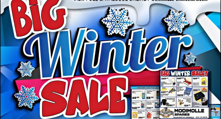 Big Winter Sale now on at Modimolle Spares!