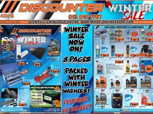 Winter Sale now on at Discounter Midas!