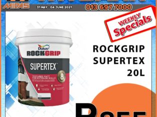 Dulux Rockgrip Supertex 20L ONLY R855 Midas Witbank!
