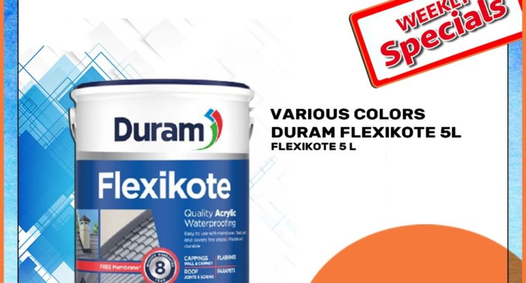Duram Flexikote 5L ONLY R169 at Midas Witbank!