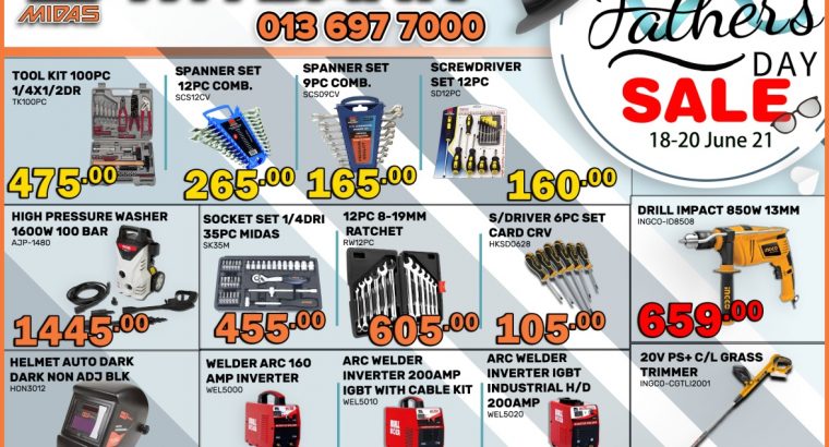 Father’s Day SALE at Midas Witbank!