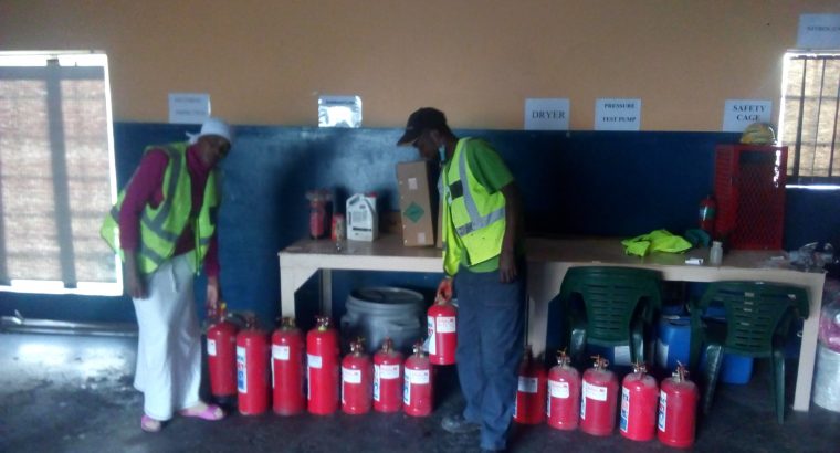 We service and Supply and service Fire Extinguishers