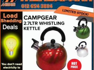 CampGear 2.7L Whistling Kettle ONLY R120!
