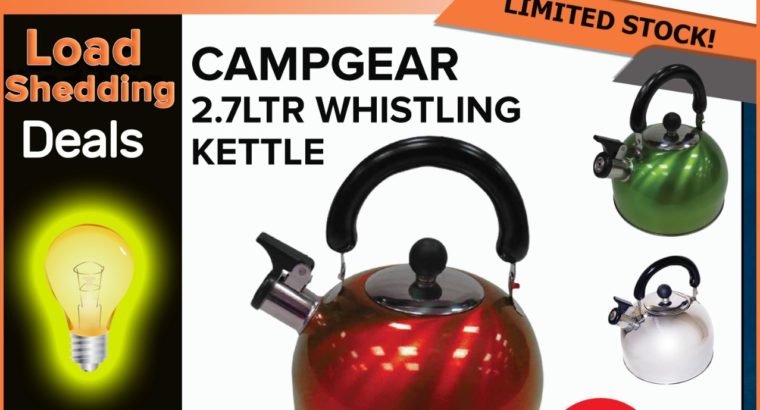 CampGear 2.7L Whistling Kettle ONLY R120!
