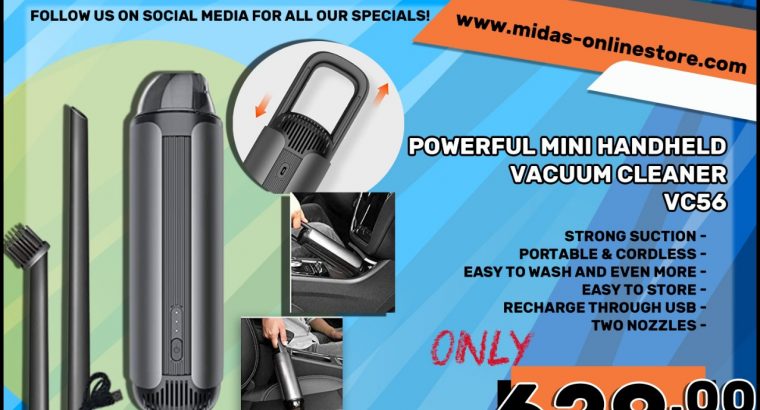 Powerful Mini Handheld Vacuum Cleaner ONLY R629 at Midas Witbank!