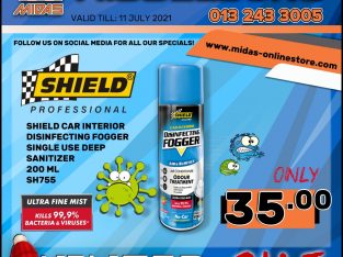 Shield Car Interior Disinfecting Fogger ONLY R35