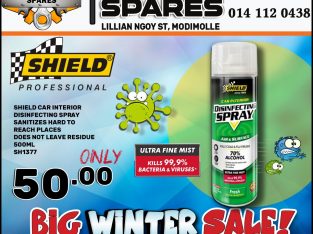Shield Car Interior Disinfecting Spray ONLY R50