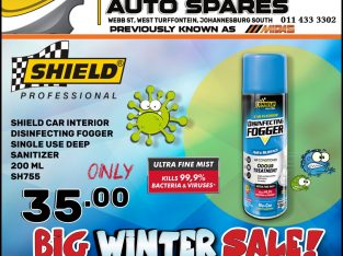 Shield Car Interior Disinfecting Fogger ONLY R35