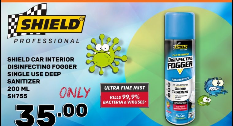 Shield Car Interior Disinfecting Fogger ONLY R35