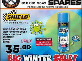 Shield Car Interior Disinfecting Fogger ONLY R35 at Mhluzi Spares