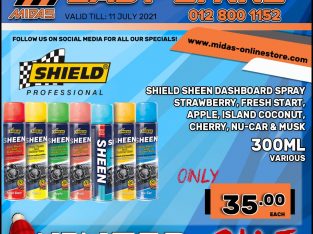 Shield Sheen Dashboard Spray 300ML ONLY R35 each