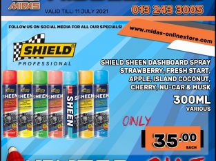 Shield Sheen Dashboard Spray 300ML ONLY R35 each