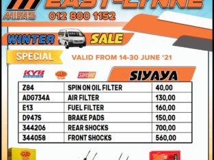 Toyota Siyaya Service Kit!
