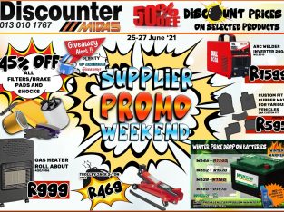 Supplier Promo Weekend 25-27 June!