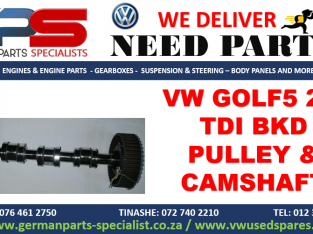 VW GOLF5 2.0 TDI BKD USED PULLEY & CAMSHAFT