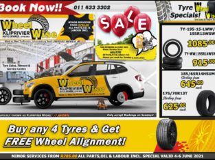 Major Deals on Tyres at Wheel Wise Kliprivier!