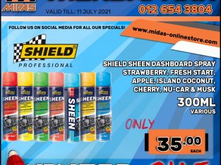 Shield Sheen Dashboard Spray 300ML ONLY R35 each