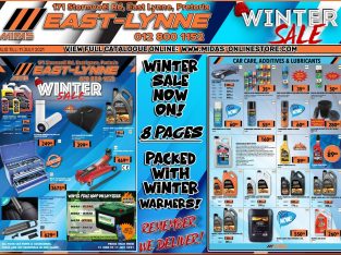 Winter Sale now on at East-Lynne MIDAS!