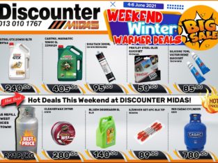 Weekend Winter Warmer Deals at Discounter Midas!
