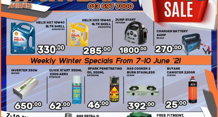 Winter Sale at Midas Witbank!
