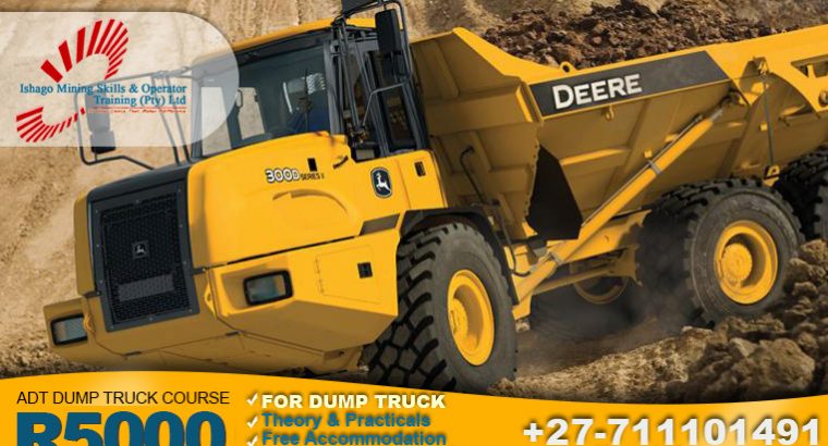 dump truck machine training in fochville, rustenburg 0711101491