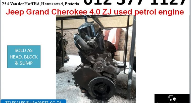Jeep Grand Cherokee 4.0 ZJ used petrol engine for sale