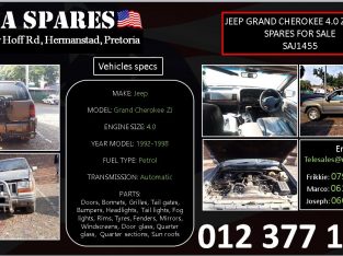 Jeep Grand Cherokee 4.0 ZJ used body spares for sale