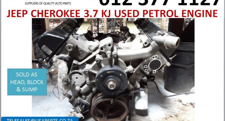 Jeep Cherokee 3.7 KJ used petrol engine for sale